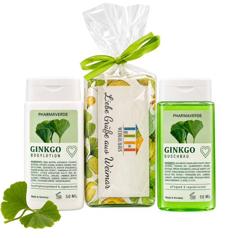 Ginkgo Geschenkset von Pharmaverde – Lotion & Duschbad